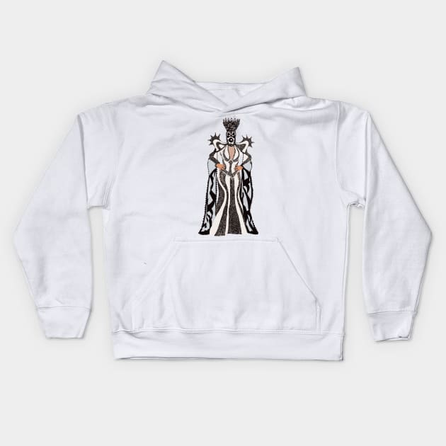 Jimbo the Drag Clown Chess Piece Eleganza Kids Hoodie by rachaelthegreat